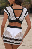 Crochet Skirt Set Beachwear