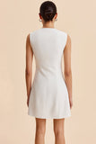 Button-Detail Casual Dress