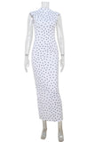 Sleeveless Polka Dot Dress