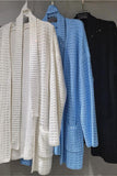 Embellished Open-Front Knit Cardigan