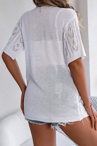 Open-Front Knit Cardigan