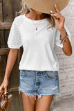 Eyelet Sleeve T-Shirt