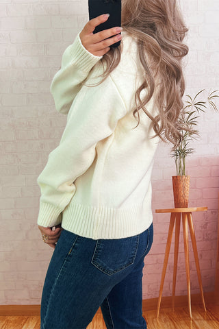 Playful Tomato Pattern Sweater
