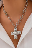 Bold Chain Necklace with Statement Pendant