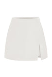Sleek Front-Slit Mini Skirt