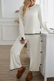 Trim-Accent Lounge Pants Set