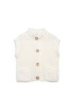 Chunky Knit Button Cardigan Vest
