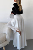Wide-Leg Split Casual Pants