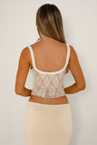 Lace Overlay Cami Top