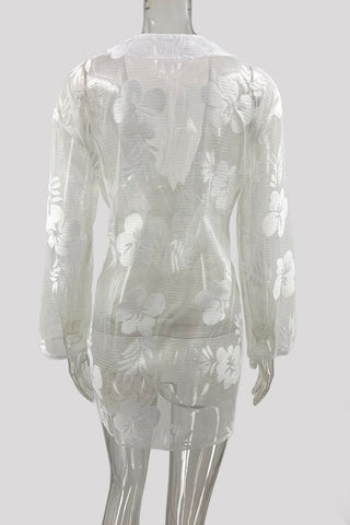 Floral Lace Wrap Romper