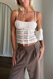 Ruched Lace Cami Top