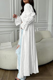 Long Sleeve Ruffled Casual Dress
