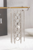 Stylish Chain and Charm Brooch