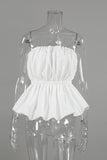 Strapless Ruched Tank Top