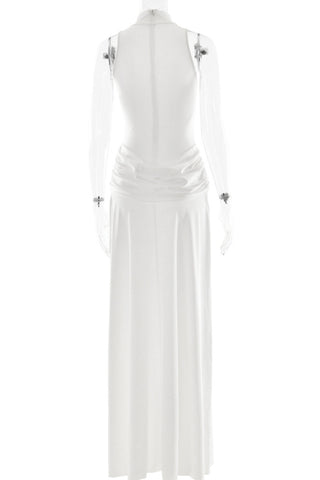 Elegant High-Neck Evening Gown