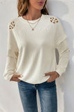 Cutout Detail Casual Top