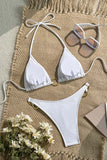 Embellished Palm Tree Bikini Set