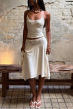 Chic Lace-Trim Skirt Set