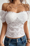 Off-Shoulder Lace Blouse