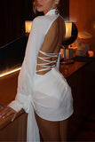 Tie-Front Casual Wrap Dress