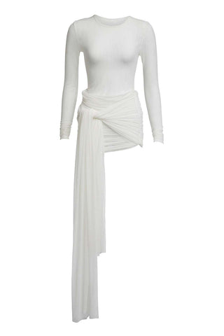 Elegant Draped Vacation Dress