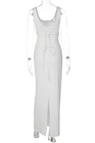 Elegant Scoop-Neck Evening Gown