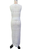 Sleeveless Knit Skirt Set