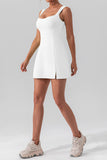 Sleeveless Square-Neck Casual Dress