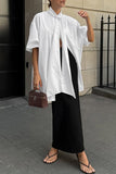 Oversized Tie-Front Blouse