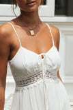 Lace-Trim Spaghetti Strap Sundress
