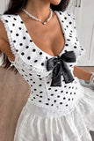Polka Dot Bow Cami Top