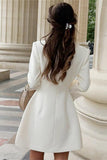 Buttoned Blazer Style Mini Dress