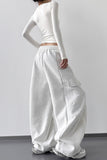 Wide-Leg Pocket Casual Pants
