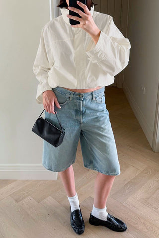 High-Neck Oversized Jacket