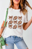 Football & Bow Graphic Tee
