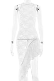 Halter Lace Casual Dress