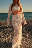 Floral Lace Skirt Set