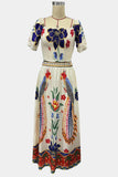 Boho Two-Piece Maxi Skirt Set