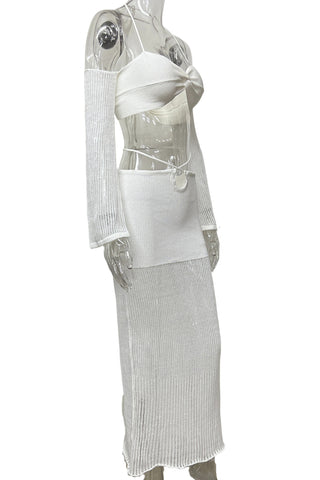 Crochet Casual Two-Piece Set