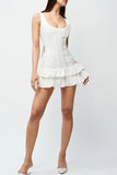 Ruffled Sleeveless Casual Dress