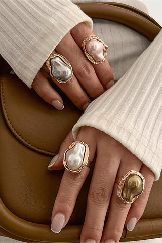Elegant Pearl Statement Ring