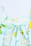 Lemon Print Sundress with Spaghetti Straps