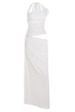 Halter Cutout Maxi Dress