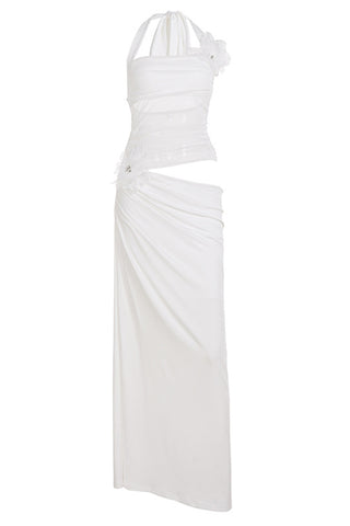 Halter Cutout Maxi Dress