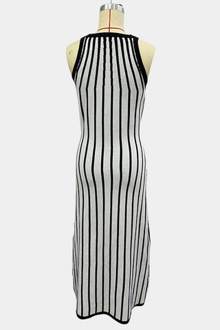 Knit Striped Maxi Dress