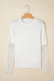 Lace Sleeve Sweater