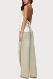 Halter Sequin Embellished Tank Top