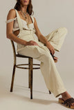 Casual Button-Strap Jumpsuit