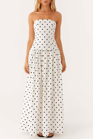 Strapless Floral Evening Gown