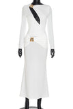 Elegant Cut-Out Evening Dress